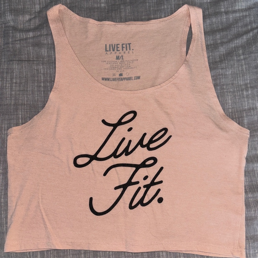 Live Fit Apparel Cropped Tank